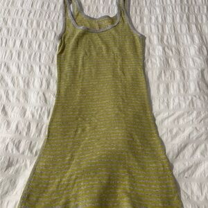 Mossimo Supply Co. Yellow and Gray Striped tank top